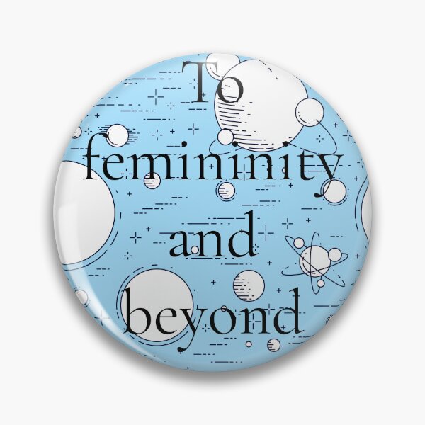 Artikelvorschau, Zur Weiblichkeit und darüber hinaus | Feministisches Zitat | Typografisches Design zur Stärkung von Frauen entworfen und verkauft von Quote Chaos.