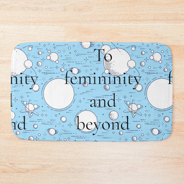 Item preview, To Femininity and Beyond | Feminist Quote | Empowering Women's Typography Design designed and sold by Creations by lyne.