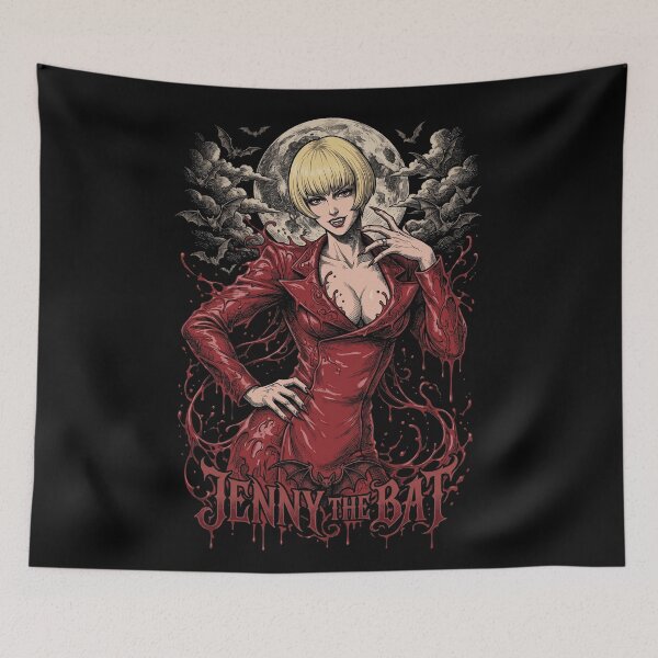 Item preview, Jenny The Bat Vintage designed and sold by MadShroomPrints.