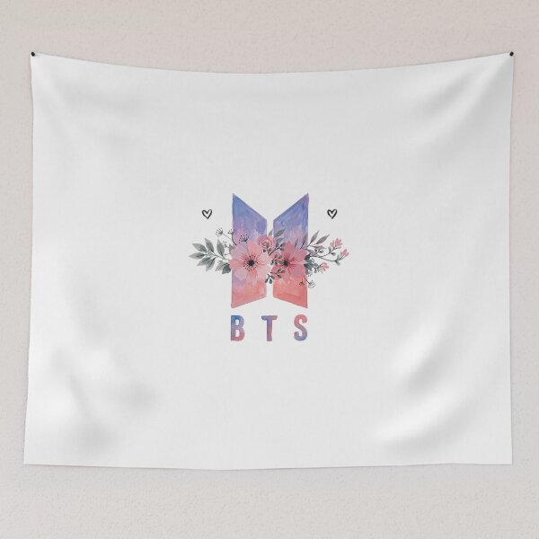 Item preview, BTS Bangtan Boys ARMY Pastel Flower Logo Art Work designed and sold by imsoyoon.