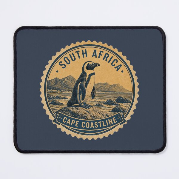 Item preview, South Africa Cape Coastline Penguin Travel Sticker designed and sold by The Digital Compass.