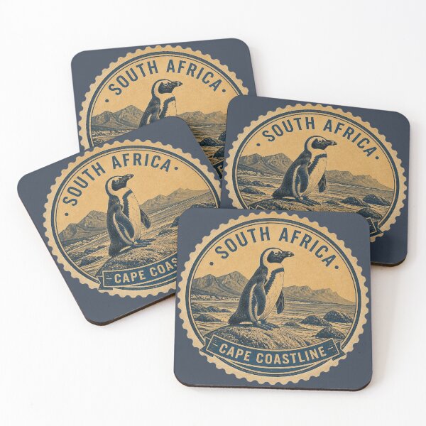 Item preview, South Africa Cape Coastline Penguin Travel Sticker designed and sold by The Digital Compass.