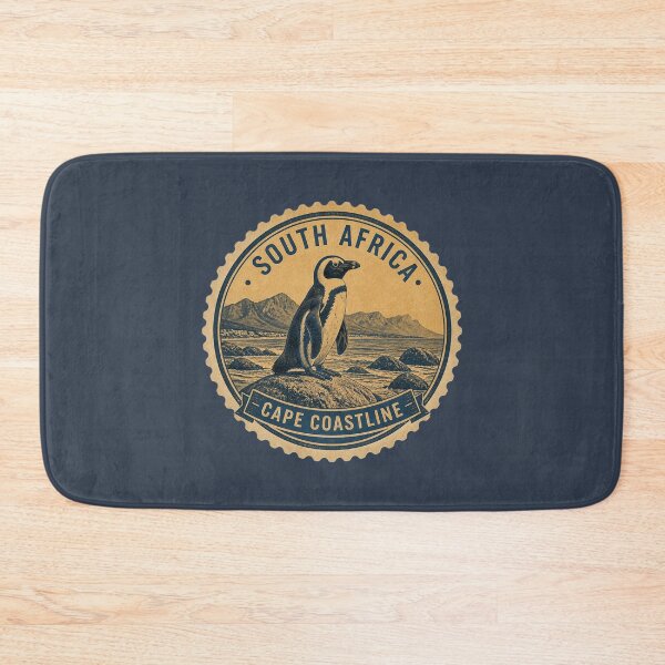 Item preview, South Africa Cape Coastline Penguin Travel Sticker designed and sold by The Digital Compass.