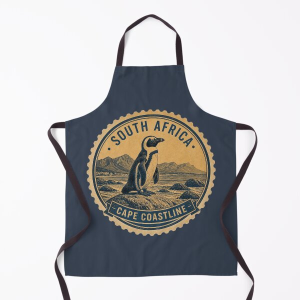 Item preview, South Africa Cape Coastline Penguin Travel Sticker designed and sold by The Digital Compass.