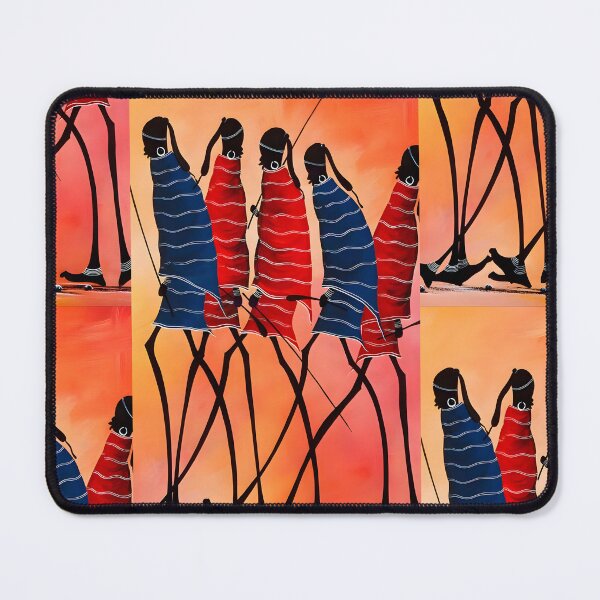 Item preview, Hand drawn Maasai carton design designed and sold by Joshuasanga76a.