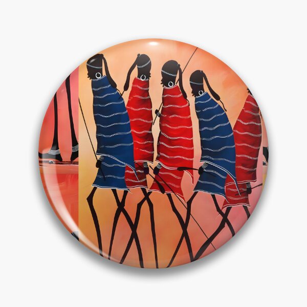Item preview, Hand drawn Maasai carton design designed and sold by Joshuasanga76a.