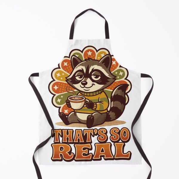 Item preview, Retro Relatable Coffee Raccoon That's So Real Graphic designed and sold by DiNata.