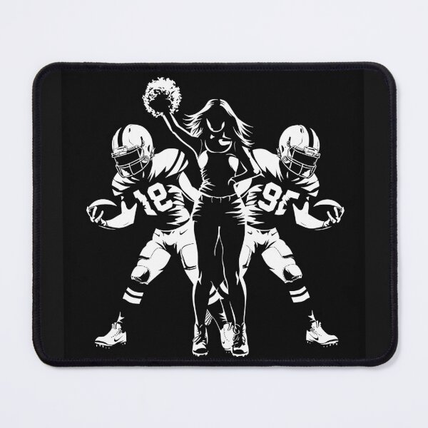Item preview, Football Players and Cheerleader Game Day Sports Silhouette designed and sold by inkoutninja.