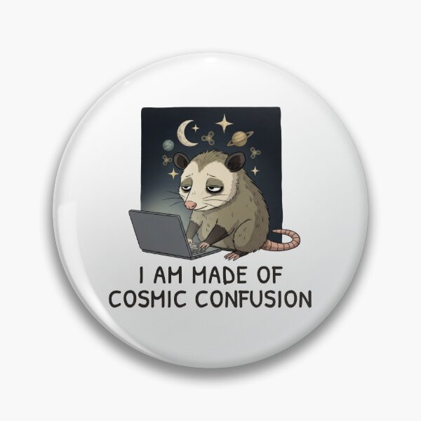 Item preview, Made of Cosmic Confusion – Overthinking Night Owl designed and sold by ChernotytskaArt.