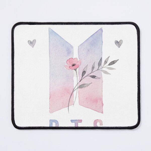 Item preview, BTS Bangtan Boys ARMY Pastel Flower Logo Art Work designed and sold by imsoyoon.