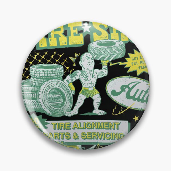 Item preview, Poatan Tire Shop Vintage MMA  designed and sold by Matastuffmerch.