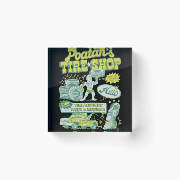 Item preview, Poatan Tire Shop Vintage MMA  designed and sold by Matastuffmerch.
