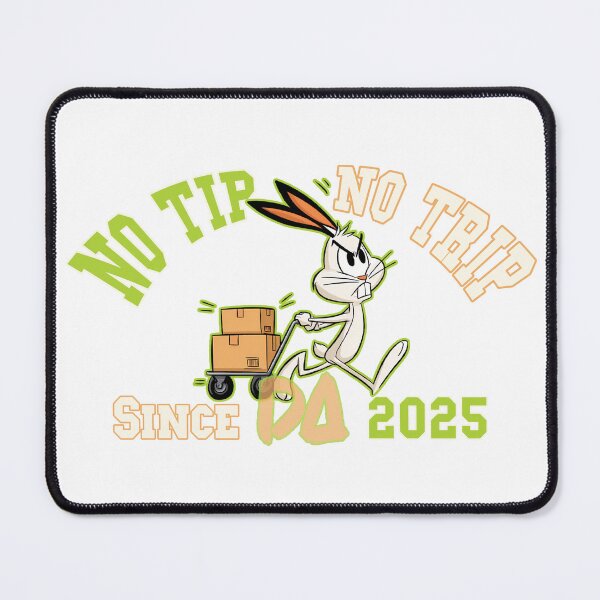 Item preview, No Tip No Trip Vintage Varsity Mascot Angry Delivery Bunny Athletic College Graphic designed and sold by DesignArtist.ia.