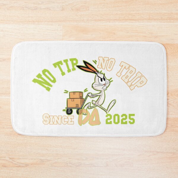 Item preview, No Tip No Trip Vintage Varsity Mascot Angry Delivery Bunny Athletic College Graphic designed and sold by DesignArtist.ia.