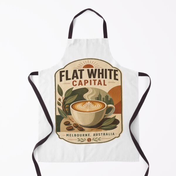 Item preview, Melbourne Coffee Lover Vintage Flat White Retro T-Shirt | Melbourne Australia Café Culture Gift designed and sold by Globalcitytees.