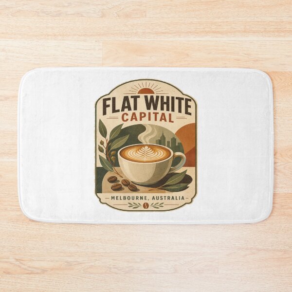 Item preview, Melbourne Coffee Lover Vintage Flat White Retro T-Shirt | Melbourne Australia Café Culture Gift designed and sold by Globalcitytees.