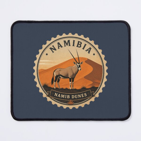 Item preview, Namibia Namib Dunes Oryx Desert Travel Sticker designed and sold by The Digital Compass.