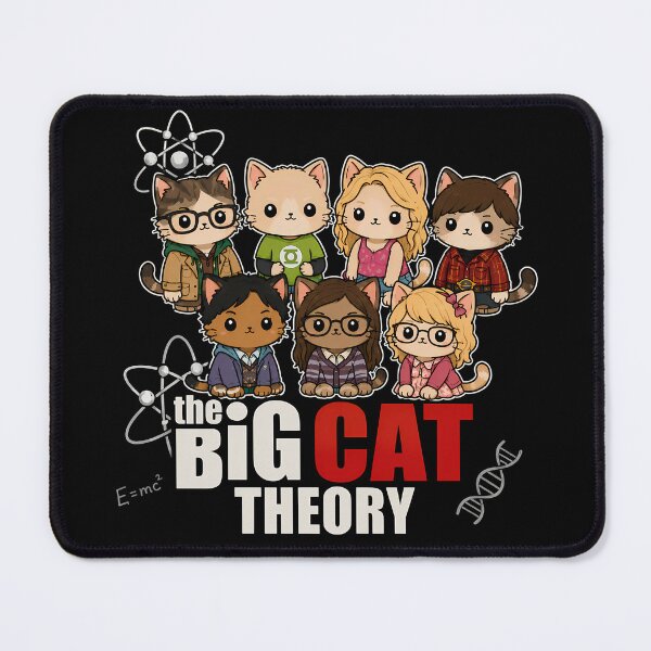 Item preview, The Big Cat Theory designed and sold by TheSamuraiCat.