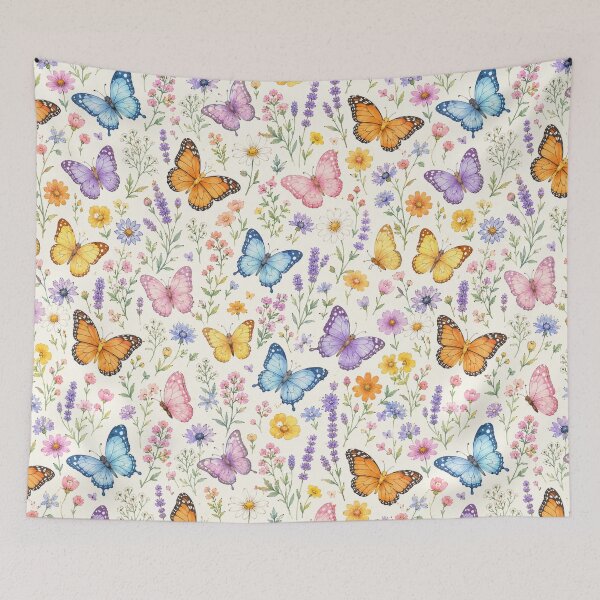 Item preview, Whimsical Butterfly Meadow designed and sold by Side Quest Co..