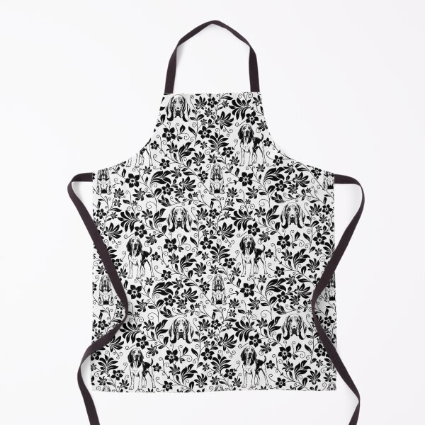 Item preview, Bloodhound Floral Pattern | Elegant Botanical Dog Design Black designed and sold by WildLakePatterns.