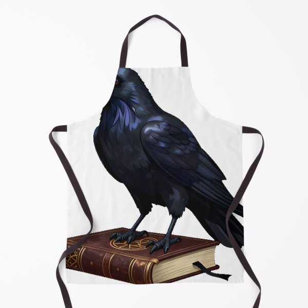 Item preview, Gothic Raven with Ancient Tome designed and sold by IllumeInk.