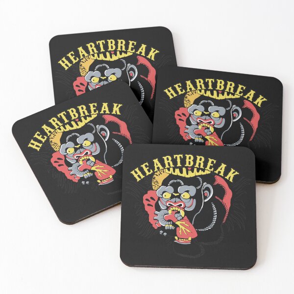 Item preview, Crowned Gorilla Eating Heart Tattoo Art designed and sold by TypoEmporium.