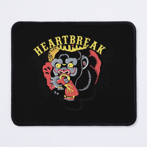 Item preview, Crowned Gorilla Eating Heart Tattoo Art designed and sold by TypoEmporium.
