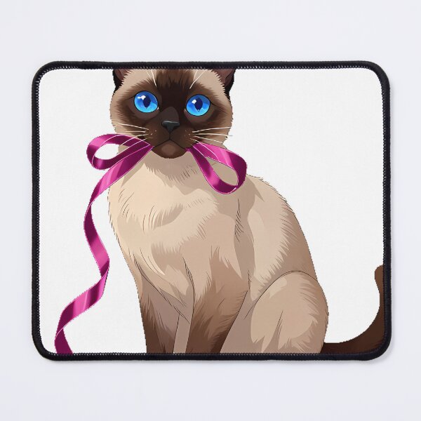 Item preview, Siamese Cat with Satin Ribbon designed and sold by pumsquare.