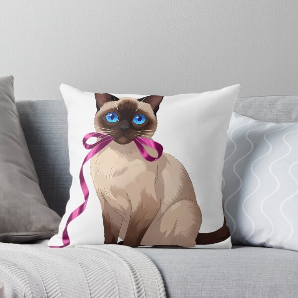 Item preview, Siamese Cat with Satin Ribbon designed and sold by pumsquare.