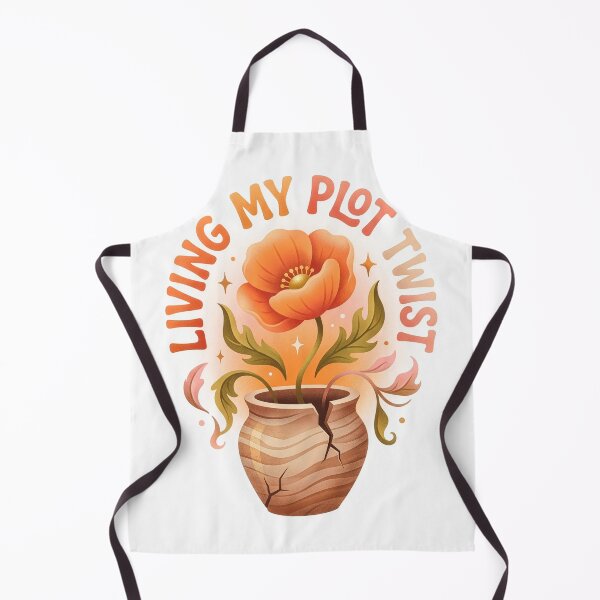 Item preview, Inspirational Poppy Flower Living My Plot Twist Sticker Illustration designed and sold by DiNata.