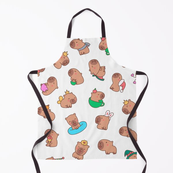 Item preview, Cute Capybara Pattern | Kawaii Capybara Seamless Pattern | Adorable Capybara Doodles | Cozy Animal Print | Whimsical Cartoon Capybara Design designed and sold by RJACreative.