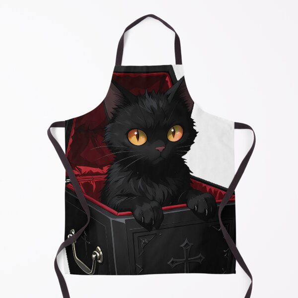Item preview, Gothic Black Cat in Coffin designed and sold by IllumeInk.