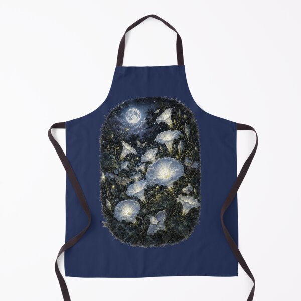 Item preview, Moonflower Night Garden Illustration – Glowing Midnight Bloom Design Art designed and sold by MagicMakerPh.