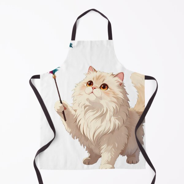 Item preview, Persian Cat with Feather Wand Toy designed and sold by pumsquare.