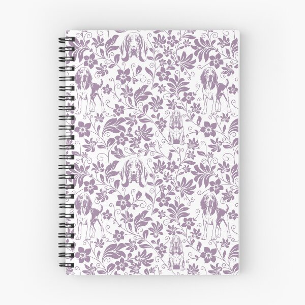 Item preview, Bloodhound Floral Pattern | Elegant Botanical Dog Design Lavender designed and sold by WildLakePatterns.