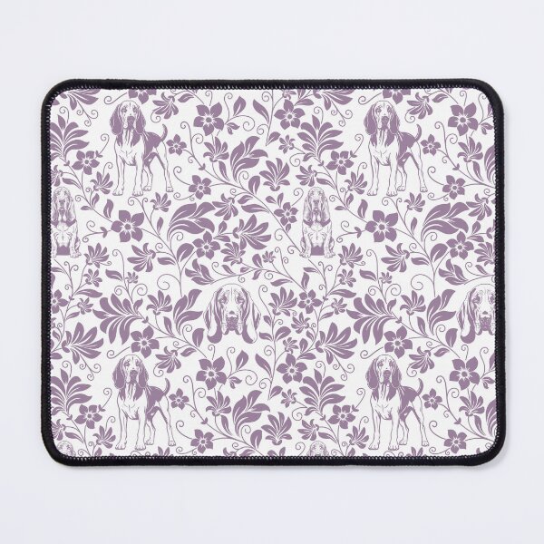 Item preview, Bloodhound Floral Pattern | Elegant Botanical Dog Design Lavender designed and sold by WildLakePatterns.