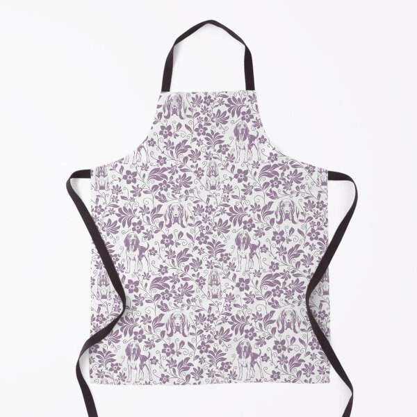 Item preview, Bloodhound Floral Pattern | Elegant Botanical Dog Design Lavender designed and sold by WildLakePatterns.