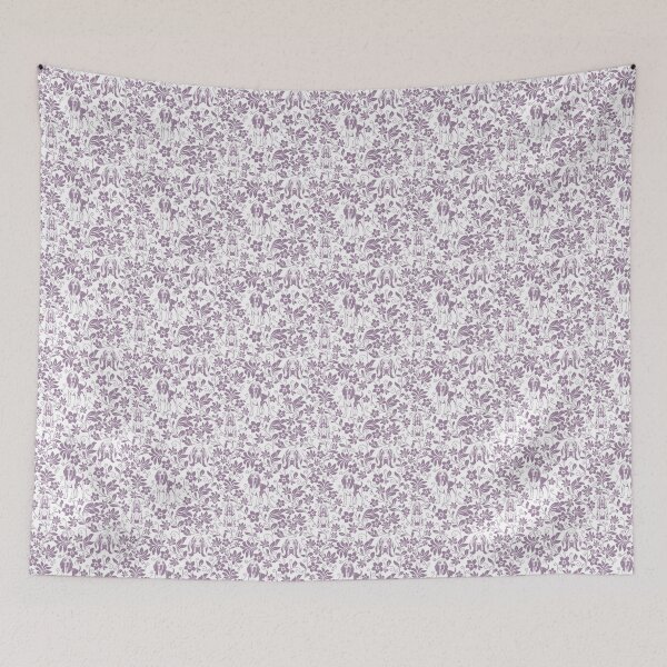 Item preview, Bloodhound Floral Pattern | Elegant Botanical Dog Design Lavender designed and sold by WildLakePatterns.