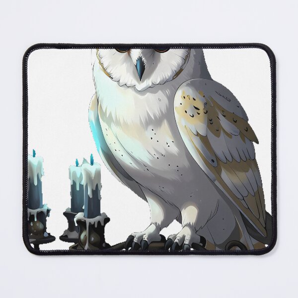 Item preview, Gothic Barn Owl with Candelabra designed and sold by IllumeInk.