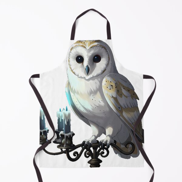 Item preview, Gothic Barn Owl with Candelabra designed and sold by IllumeInk.
