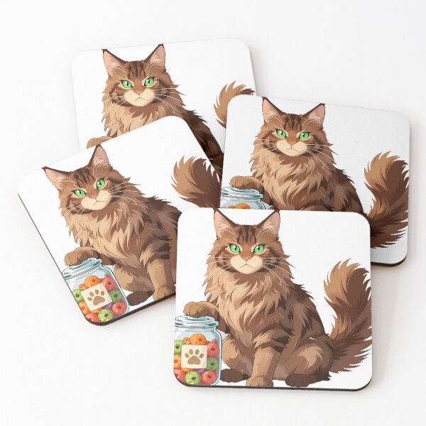 Item preview, Maine Coon with Treat Jar designed and sold by pumsquare.