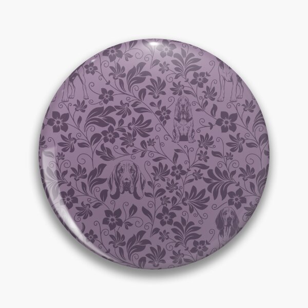 Item preview, Bloodhound Floral Pattern | Elegant Botanical Dog Design Purple designed and sold by WildLakePatterns.
