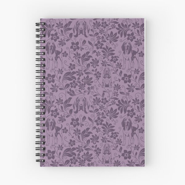 Item preview, Bloodhound Floral Pattern | Elegant Botanical Dog Design Purple designed and sold by WildLakePatterns.