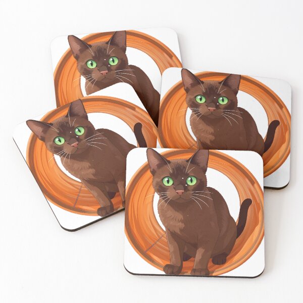 Item preview, Havana Brown Cat with Crinkle Tunnel designed and sold by pumsquare.