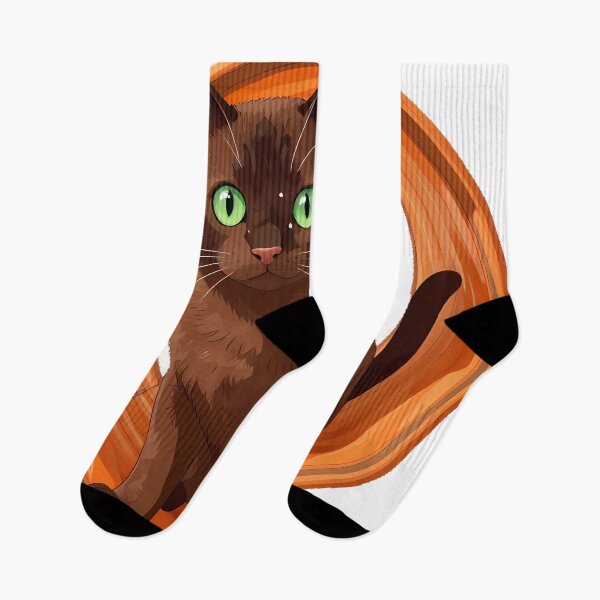 Item preview, Havana Brown Cat with Crinkle Tunnel designed and sold by pumsquare.