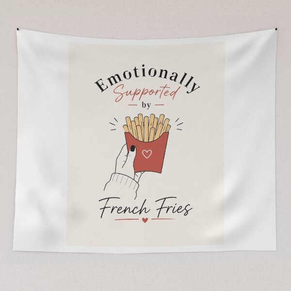 Item preview, Emotionally Supported by French Fries designed and sold by Side Quest Co..