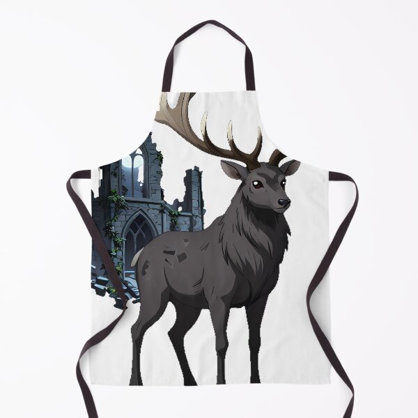 Item preview, Gothic Stag with Castle Ruins designed and sold by IllumeInk.