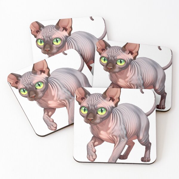 Item preview, Sphynx Cat with Laser Pointer designed and sold by pumsquare.