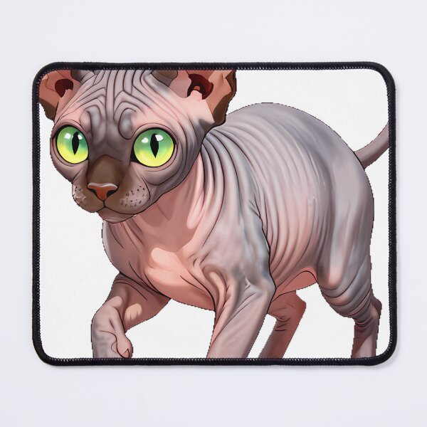 Item preview, Sphynx Cat with Laser Pointer designed and sold by pumsquare.