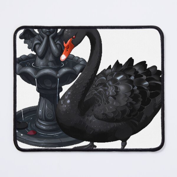 Item preview, Gothic Black Swan with Dark Fountain designed and sold by IllumeInk.